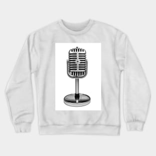 Retro Microphone Crewneck Sweatshirt